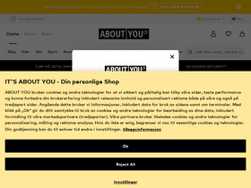 'aboutyou.no' screenshot
