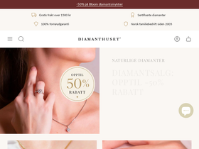 diamanthuset.no homepage screenshot