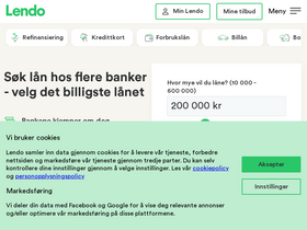 'lendo.no' screenshot