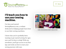 'sewingmastery.com' screenshot