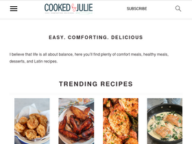 'cookedbyjulie.com' screenshot
