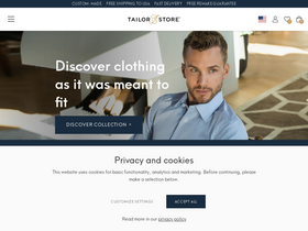 'tailorstore.com' screenshot