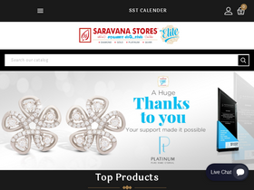 'saravanastores.in' screenshot