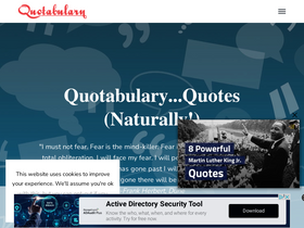 'quotabulary.com' screenshot