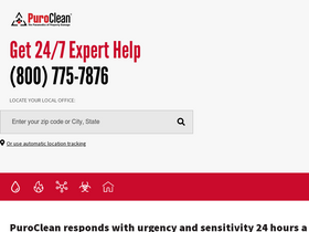 'puroclean.com' screenshot