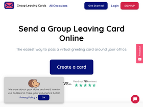 'groupleavingcards.com' screenshot