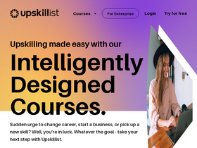 'upskillist.com' screenshot