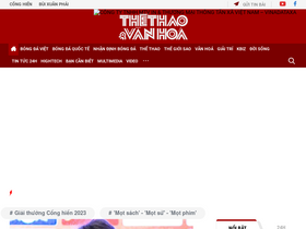 'thethaovanhoa.vn' screenshot