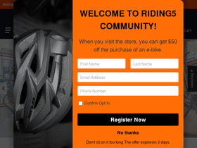 riding5.com homepage screenshot