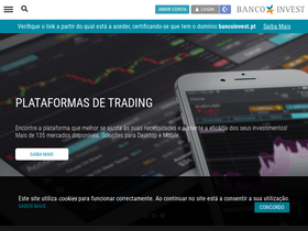 'bancoinvest.pt' screenshot
