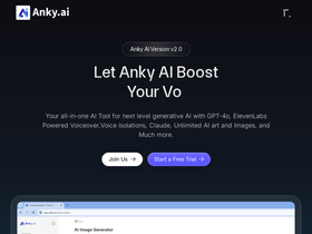 Anky.AI - Next-gen AI tool designed to streamline your Image Generations.