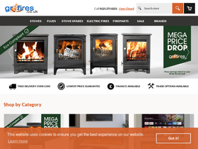 'gr8fires.co.uk' screenshot