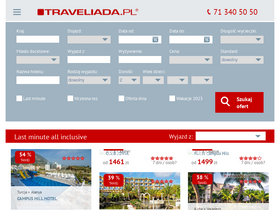 'traveliada.pl' screenshot