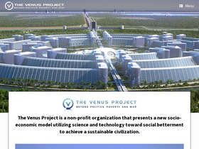 'thevenusproject.com' screenshot