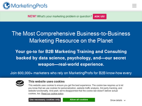 'marketingprofs.com' screenshot