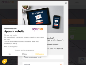 'aperam.com' screenshot