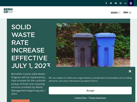 'bernco.gov' screenshot
