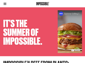 'impossiblefoods.com' screenshot