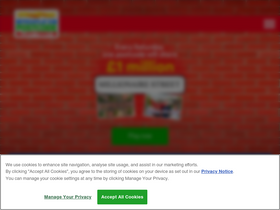 'postcodelottery.co.uk' screenshot