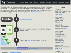 'followmee.com' screenshot