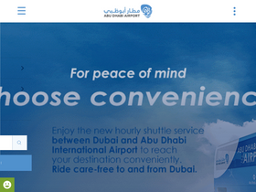 'abudhabiairport.ae' screenshot