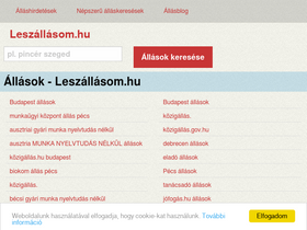 'leszallasom.hu' screenshot