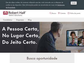 'roberthalf.com.br' screenshot