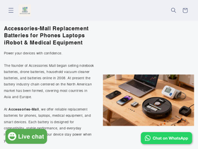 Accessories Mall homepage screenshot