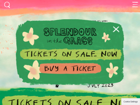 'splendourinthegrass.com' screenshot