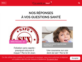'lasantesurtout.com' screenshot