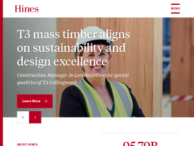 'hines.com' screenshot