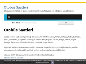 'otobussaatleri.net' screenshot