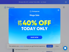 'octoparse.com' screenshot