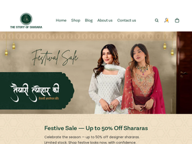 thestoryofsharara.com homepage screenshot