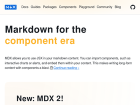 'mdxjs.com' screenshot