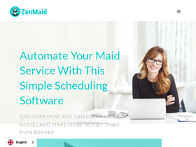 'zenmaid.com' screenshot