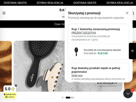Balmain Hair homepage screenshot