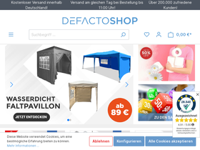 Defactoshop homepage screenshot