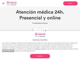 'saludsavia.com' screenshot