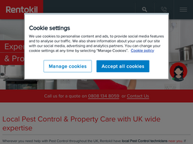'rentokil.co.uk' screenshot