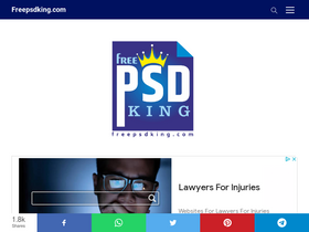 'freepsdking.com' screenshot