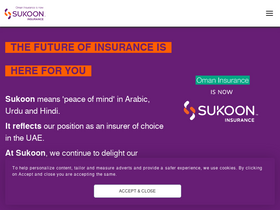 'sukoon.com' screenshot