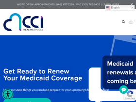 'cciweb.org' screenshot