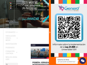 'usek.cl' screenshot