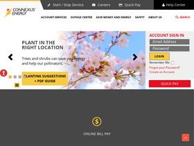 'connexusenergy.com' screenshot