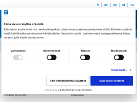 'tyoelake.fi' screenshot