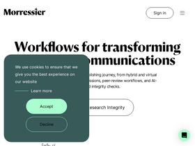 'morressier.com' screenshot