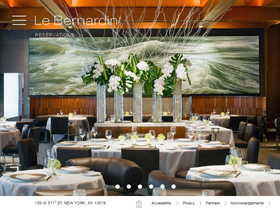 'le-bernardin.com' screenshot