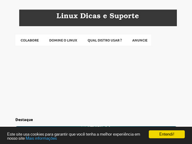 'linuxdicasesuporte.blogspot.com' screenshot
