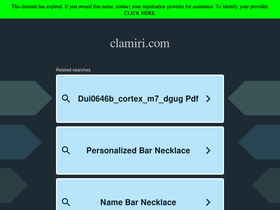 clamiri.com homepage screenshot